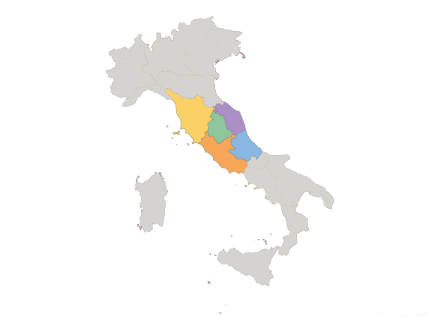 Mappa del Dipartimento Centro