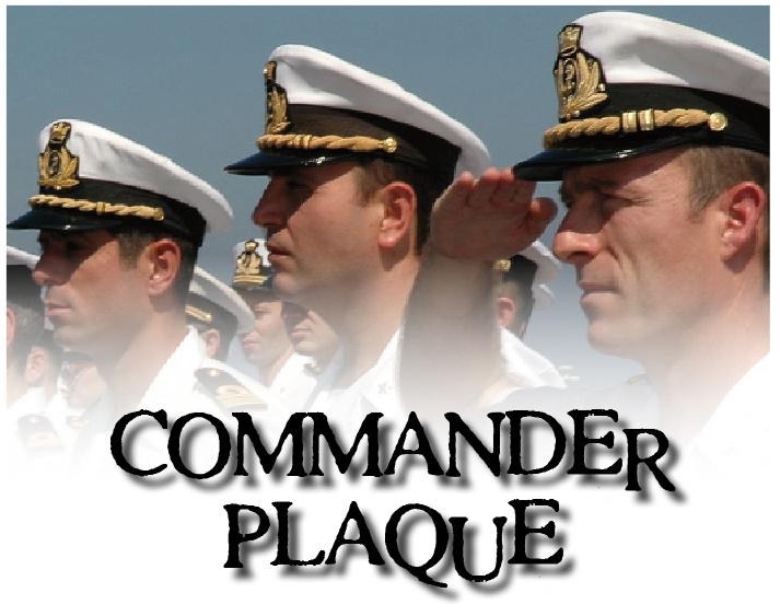 Commander Plaque